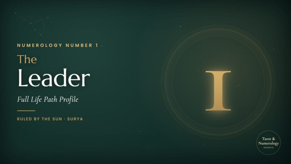 Numerology Number 1 - The Leader, Life Path 1
