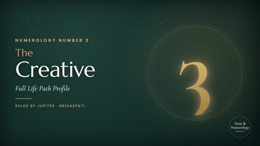 Numerology Number 3 - The Creative, Life Path 3