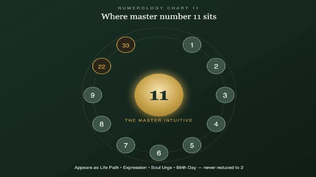 Numerology Number 11: The Intuitive Master Life Path 3 Where master number 11 appears in a numerology chart