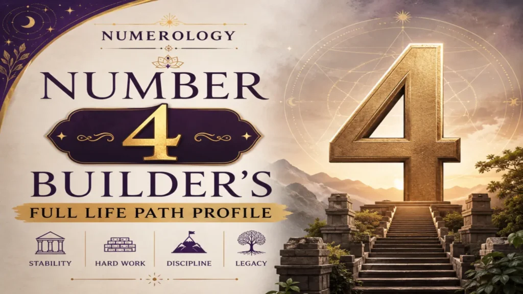 Numerology Number 4 (The Builder) — numerology guide