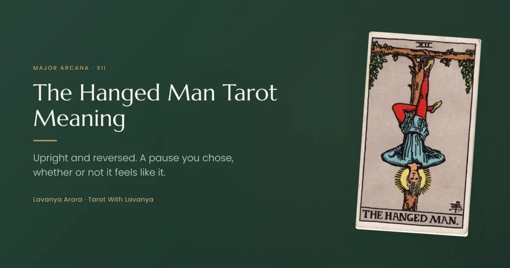 The Hanged Man tarot card meaning, Major Arcana XII, upright and reversed