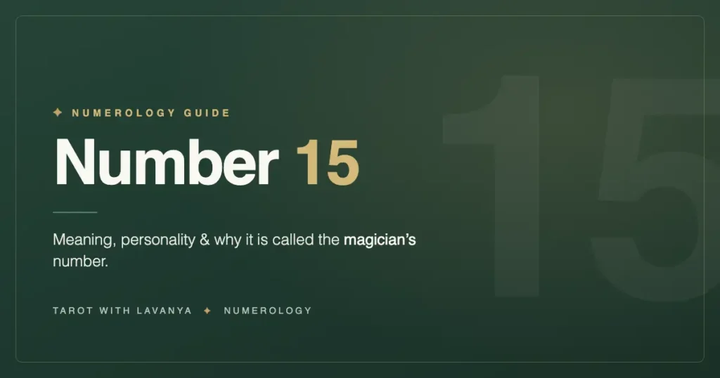 Numerology number 15 guide by Tarot With Lavanya