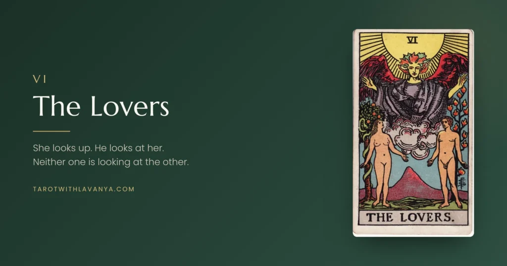 The Lovers tarot card meaning: Major Arcana VI, upright and reversed