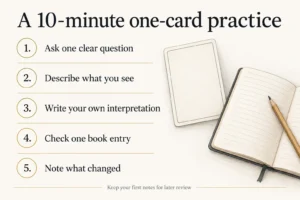 How to Practice One Card with a Tarot Book 