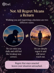 Not all regret means a return in Tarot reading